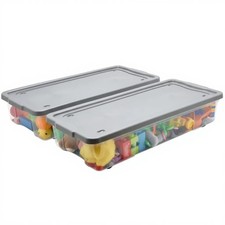 2x 47L Underbed Storage