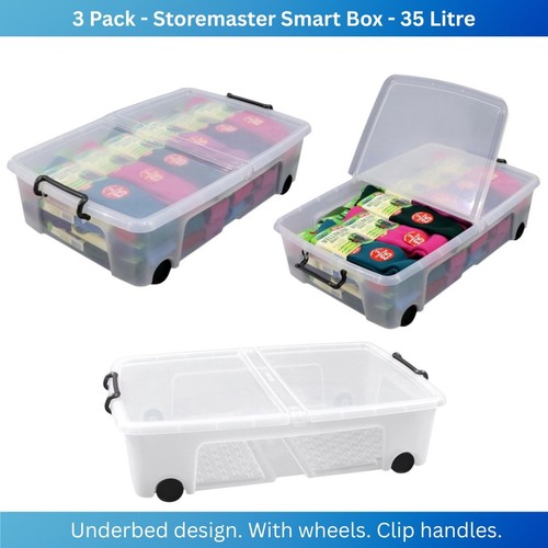 Pack smart underbed clear - 3,