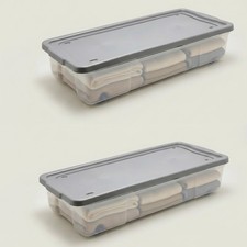 2 Pack 47L Underbed Storage