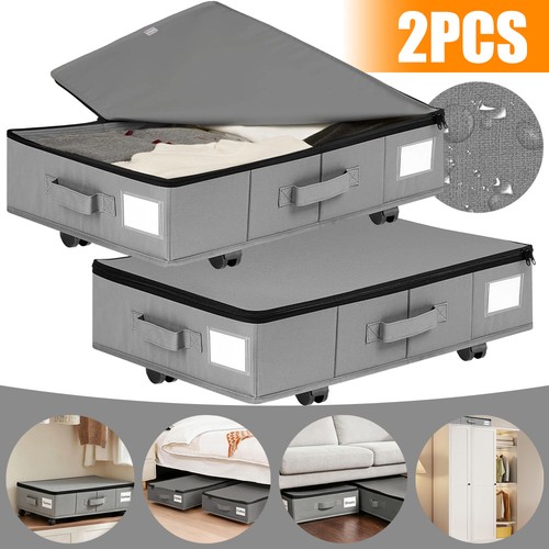 Underbed storage wheels - 2x, on
