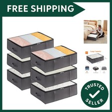 6 Pack 40L Under Bed Storage