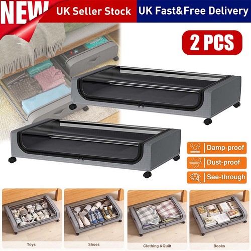 2pcs large underbed storage - large,