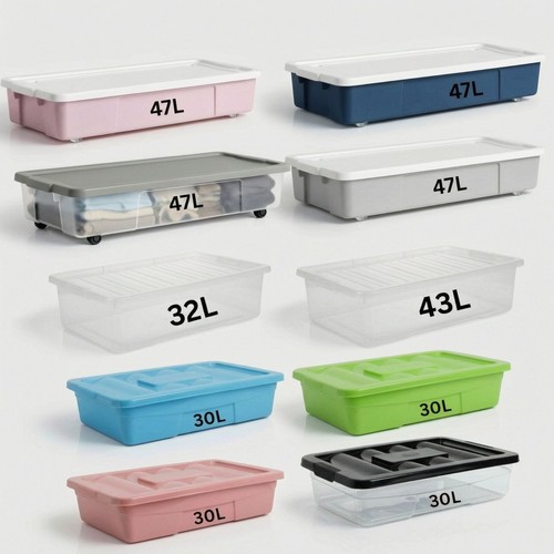 Plastic underbed storage - plastic, box