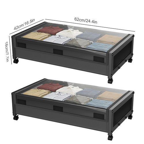 Underbed storage box on - underbed,