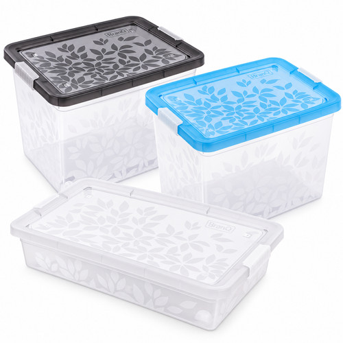 Plastic storage boxes with - storage,