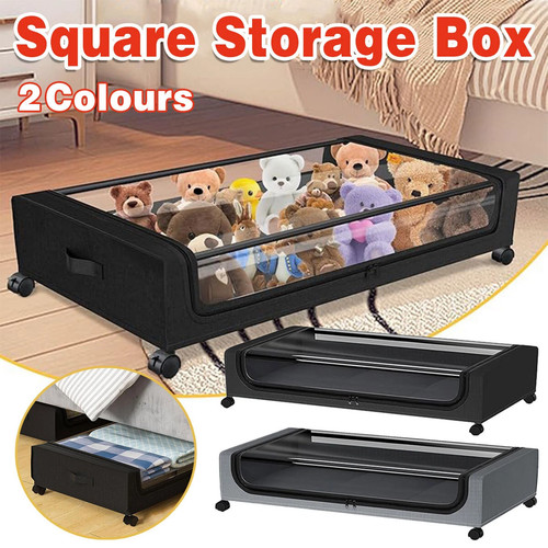 2pcs under bed storage box - under,