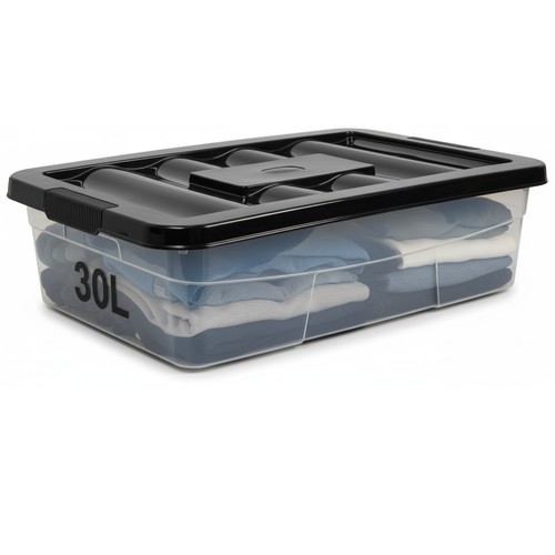 30l clear plastic - clear,