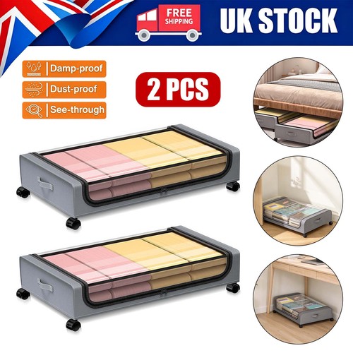 2pcs large underbed - 2pcs, storage