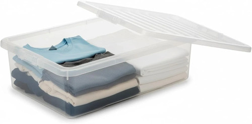 Underbed plastic storage box - plastic,