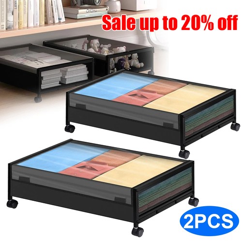 Large underbed storage box - 2×,