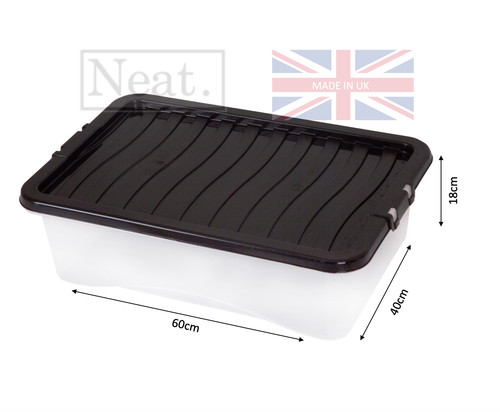 Plastic clear underbed storage - underbed,