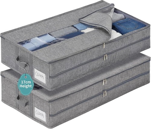 Underbed storage boxes low - underbed, boxes,