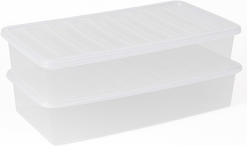 Clear under bed storage - bed,