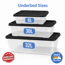 Underbed Clear Plastic Storage