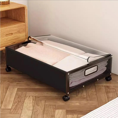 Underbed storage box - on, wheels
